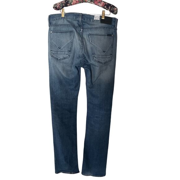 HUDSON Byron Straight Leg Jeans Men’s Size 31 Blue Medium Wash Made in Mexico - Picture 2 of 5